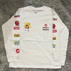 Supreme SpongeBob Castelli Racing L/S
Tee White Size Large